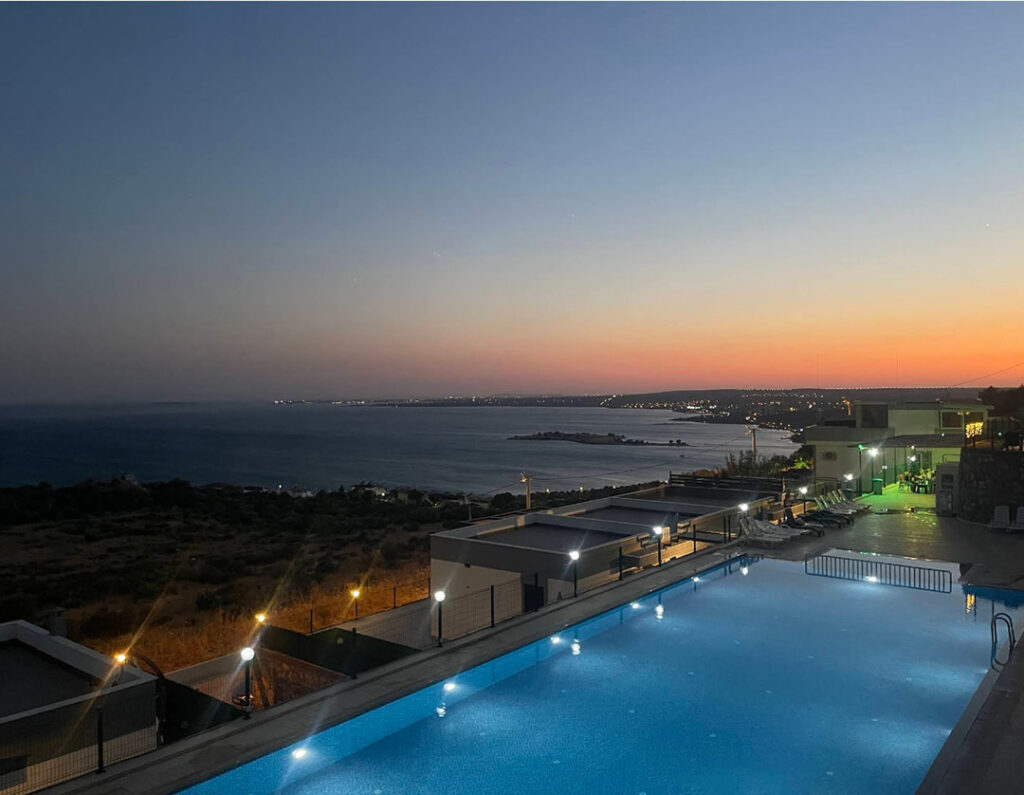 Pool at night
